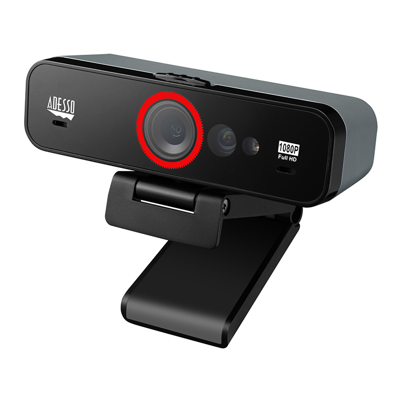 Adesso CYBERTRACK F1 Webcam - 2.1 Megapixel,USB 2.0, Fixed Focus-120° Angle - Tripod Mount